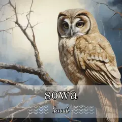 Sowa na gałęzi, symbol mądrości i tajemnicy. W senniku sowa może oznaczać nadchodzące zmiany lub potrzebę zwrócenia uwagi na intuicję.