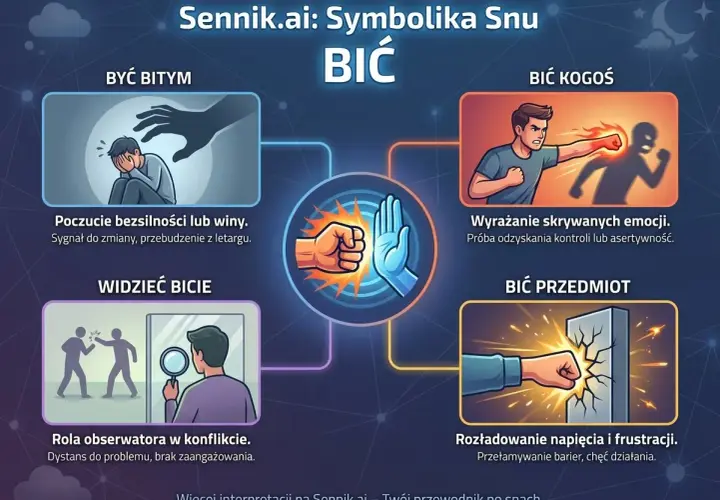 Sennik: sen o tym, jak bić kogoś w twarz, może oznaczać potrzebę wyrażenia emocji lub odzyskania kontroli.