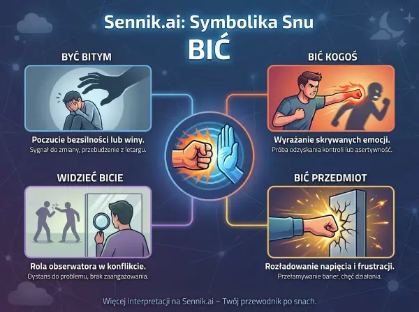Sennik: sen o tym, jak bić kogoś w twarz, może oznaczać potrzebę wyrażenia emocji lub odzyskania kontroli.